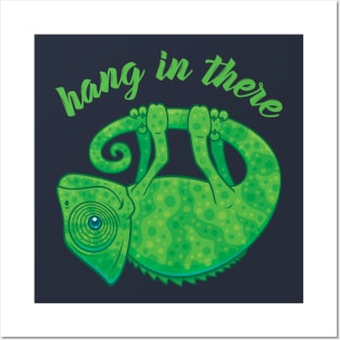 Hang In There Magical Chameleon Posters and Art